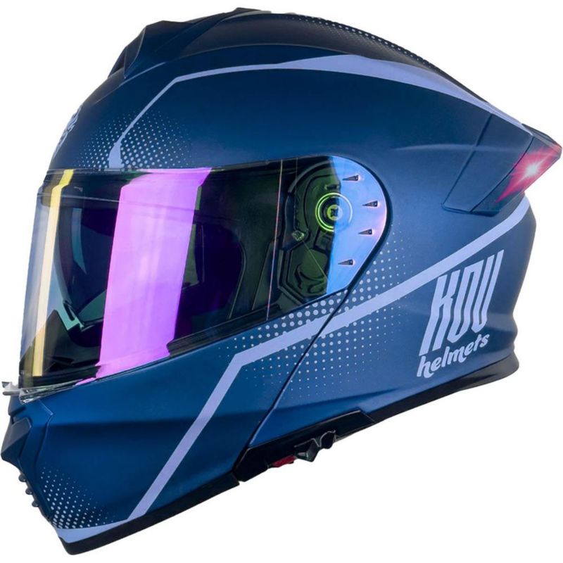 Casco Kov Thunder Waves Azul XXL Azul Mate