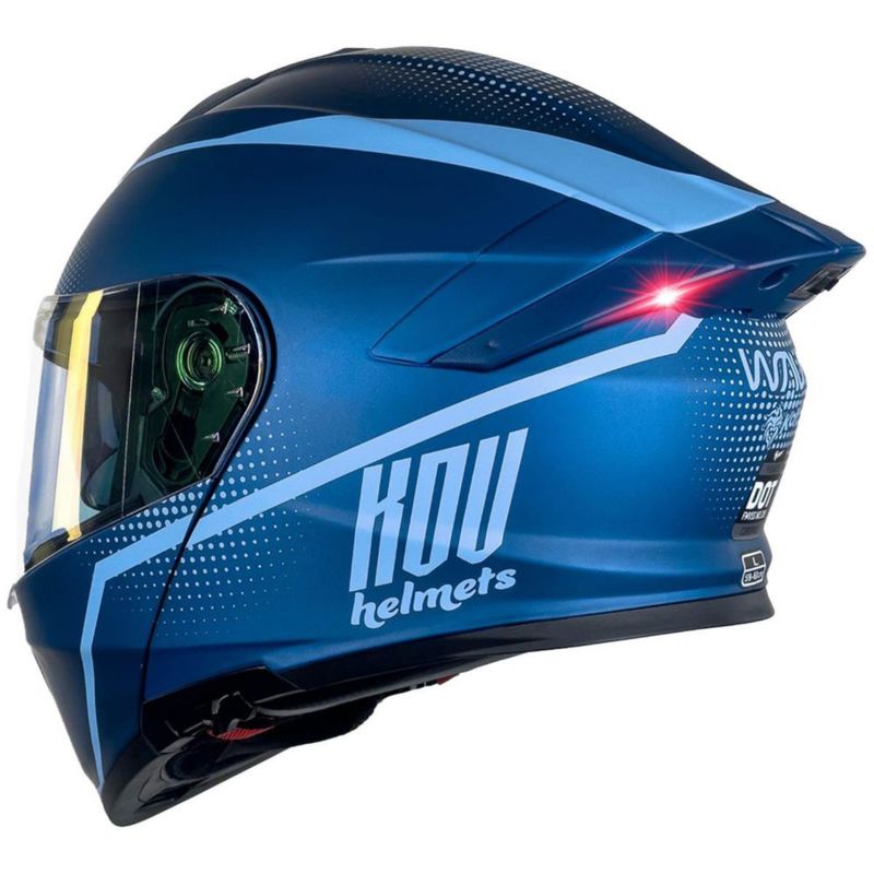 Casco Kov Thunder Waves Azul XXL Azul Mate