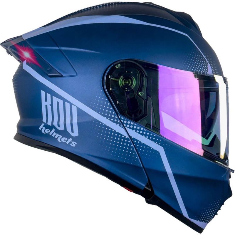 Casco Kov Thunder Waves Azul XXL Azul Mate