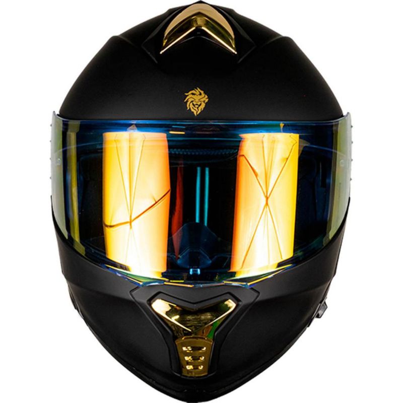 Casco Kov Thunder Negro Dorado S Negro Mate