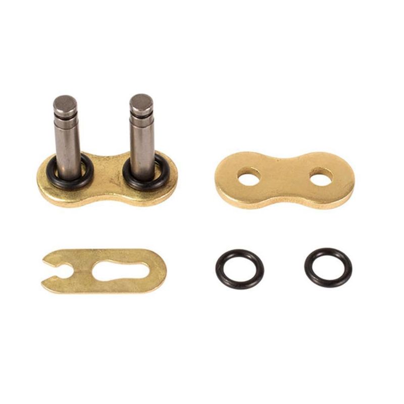 Cadena 520vo-126 dorada para motocicleta anticorrosiva