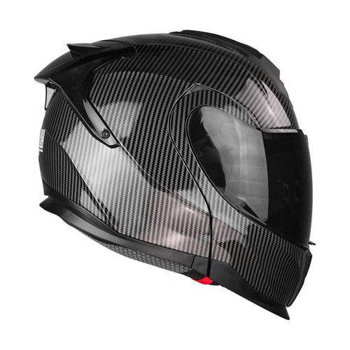 Casco Kov Apex Negro Carbon Abatible Dot