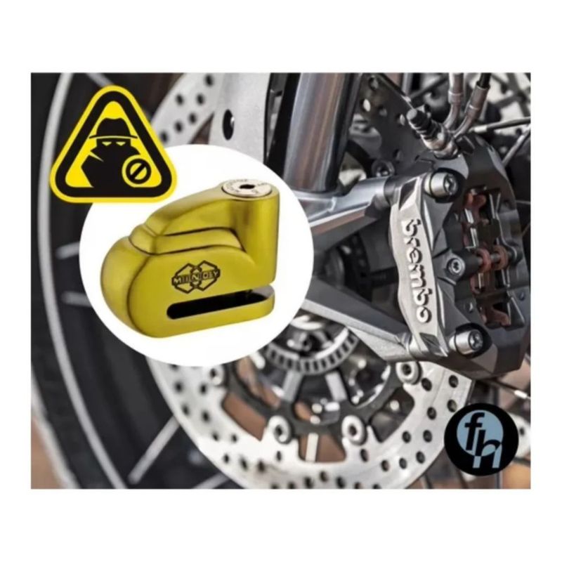 Candado De Disco Blossom Para Moto Alta Seguridad Rider One