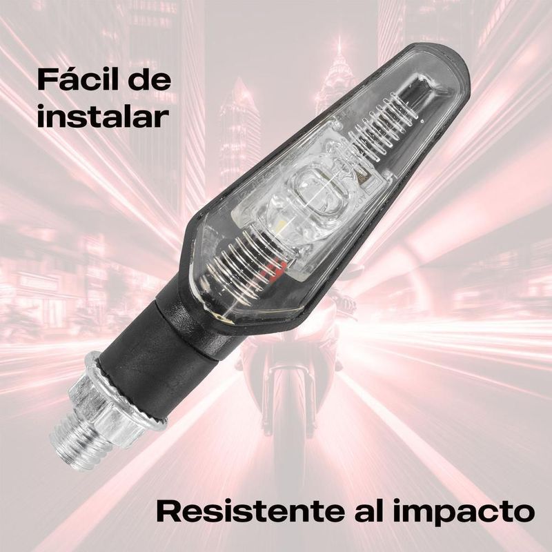 Direccionales focos led para moto universales kl009 kinlley