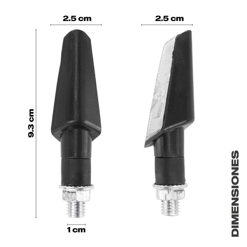 Direccionales focos led para moto universales kl009 kinlley