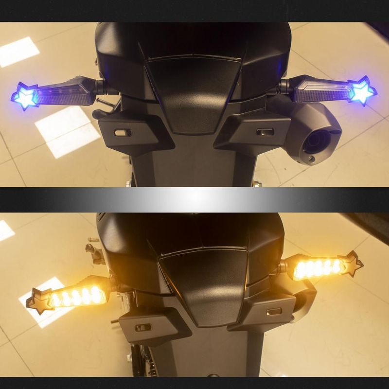 Direccionales para motocicleta universales con estrella r280 kinlley