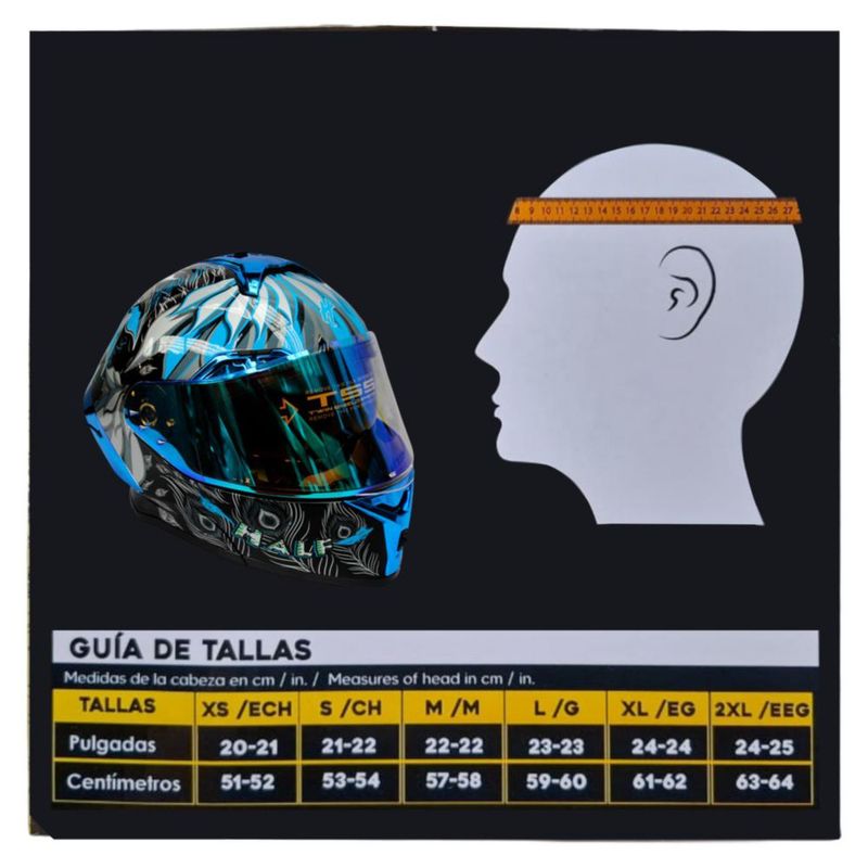 Casco Para Moto Abatible Bandido Blue Certificado Dot talla L