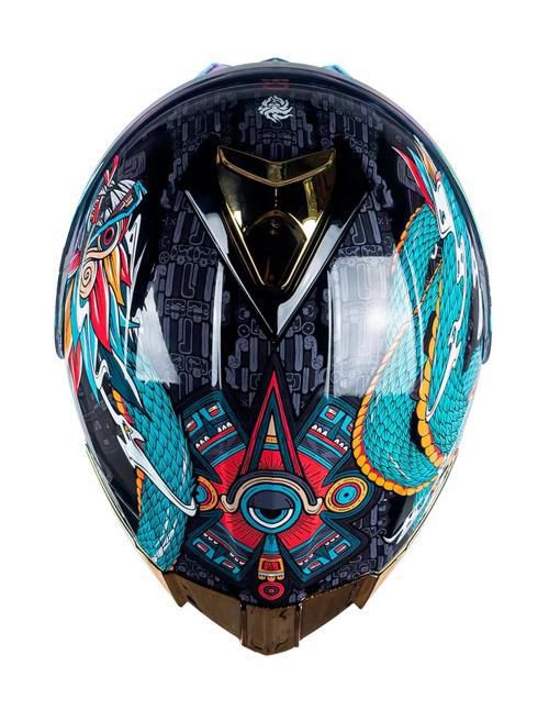 Casco Abatible Kov Thunder Quetzalcoatl M Verde