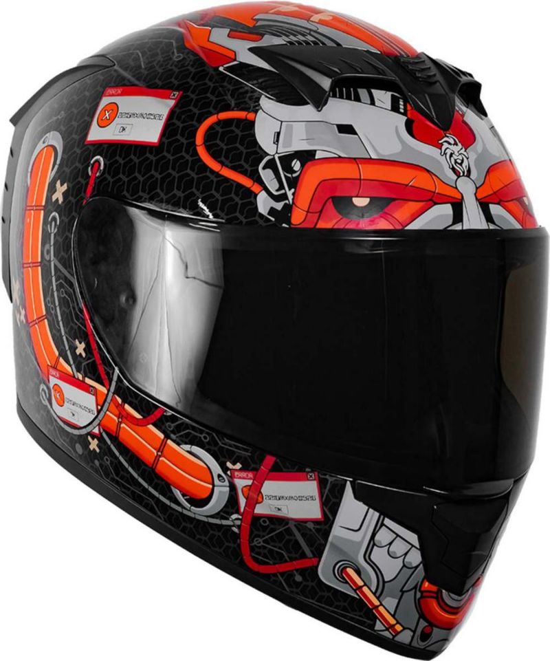 Casco Kov Sparta Error Rojo Integral Dot S Rojo