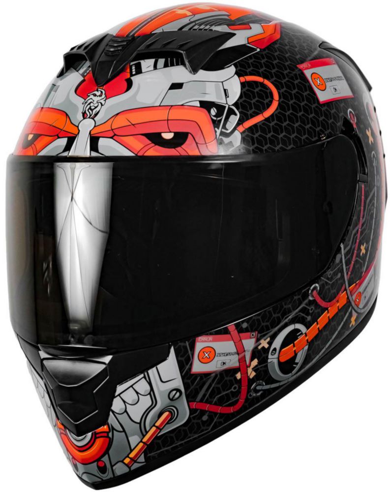 Casco Kov Sparta Error Rojo Integral Dot S Rojo
