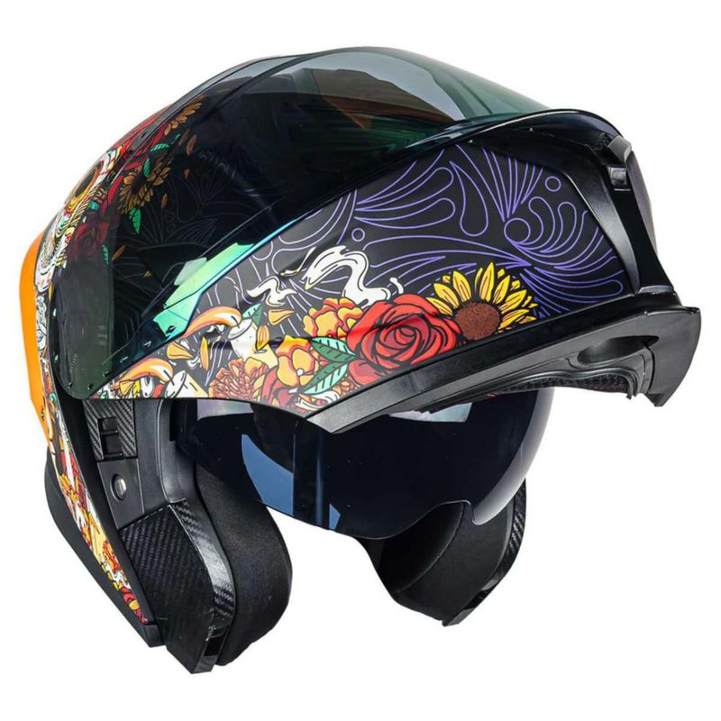 Casco Kov Orion Catrina Naranja XXL Naranja Mate