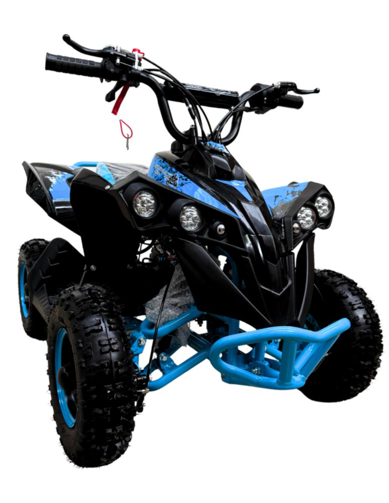 Mini Cuatrimoto Atv07 Azul Motor 49cc Encendido Electrico