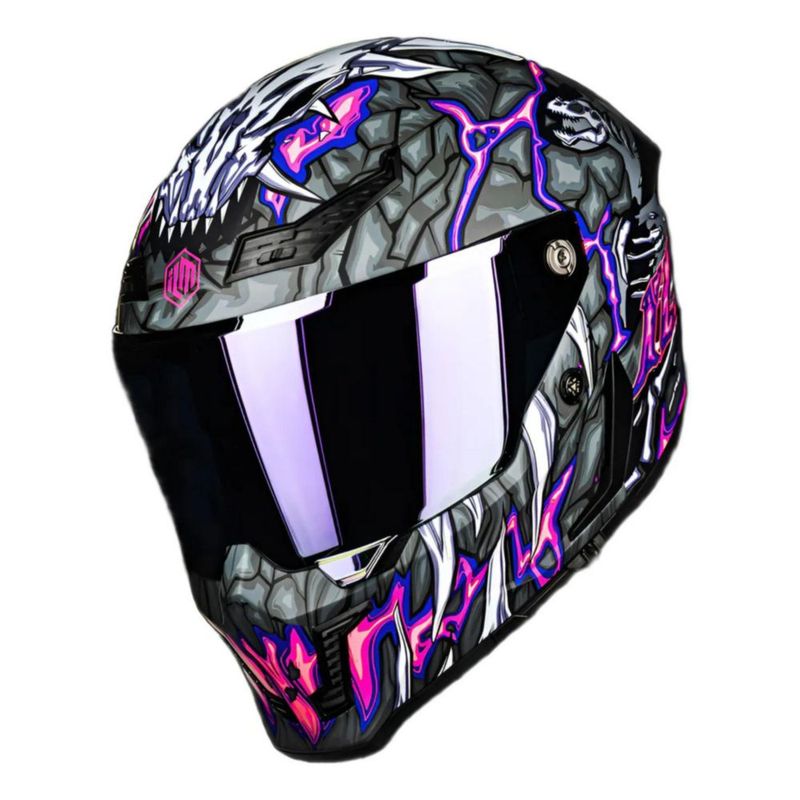 Casco Ilm Vendetta Mf509 Day1 Purple CH Morado Mate