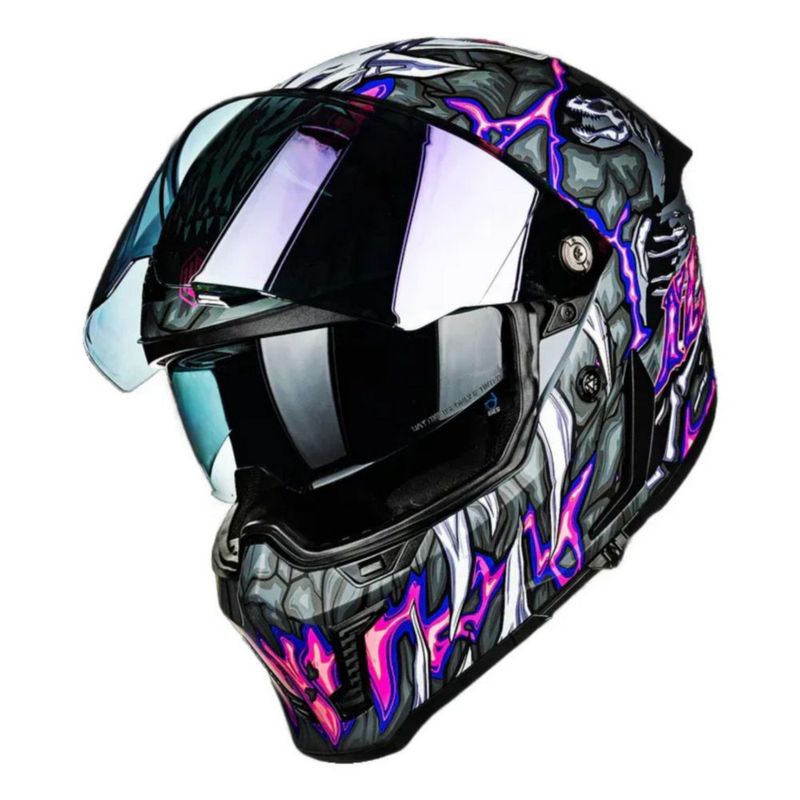 Casco Ilm Vendetta Mf509 Day1 Purple CH Morado Mate