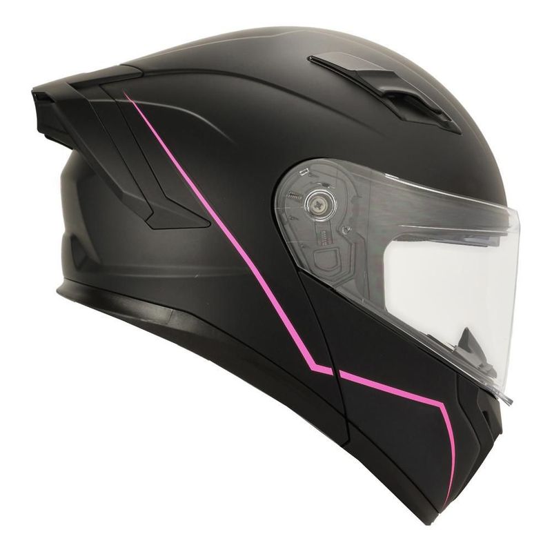 Casco roda force evo negro rosa mate aba M Negro