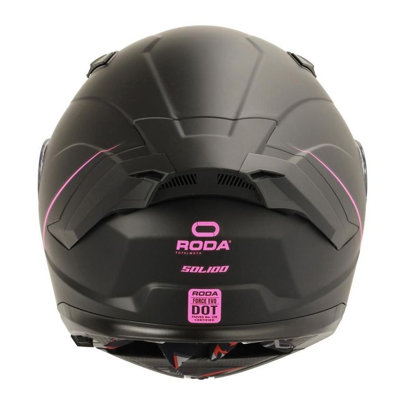 Casco roda force evo negro rosa mate aba M Negro
