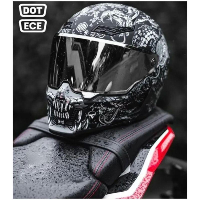 Casco Ilm Vendetta Mf509 Mythology Gris G Gris Mate