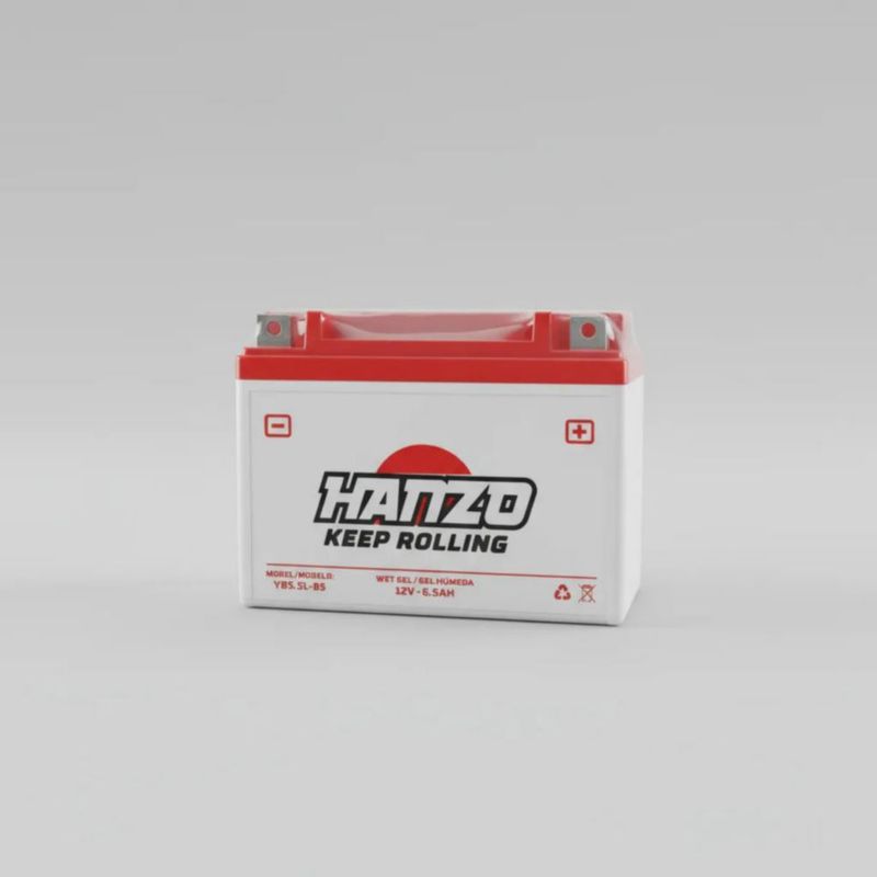 Batería Hanzo 12V 6.5Ah Gel Sellada YB6.5L-BS | Potente y Confiable