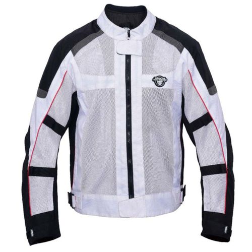 Chamarra Moto Punto Extremo Vortex Pro Cordura Con Ec2 Blanco