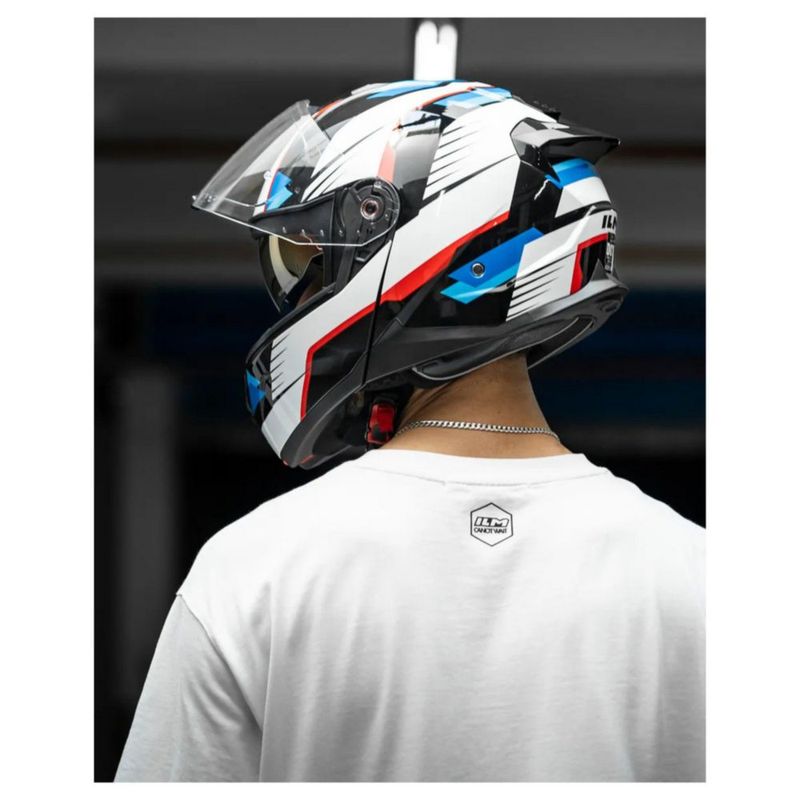 Casco Ilm B-711 Blanco Brillante S Blanco
