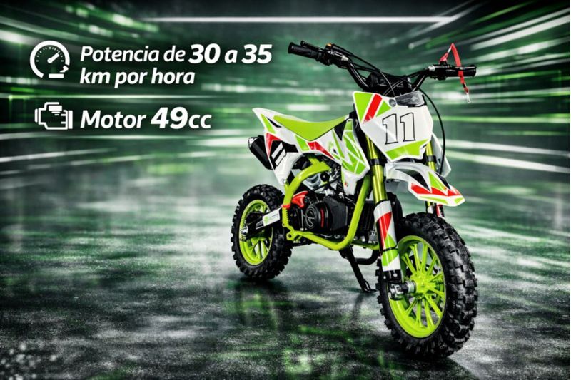 Mini Moto Shahoma NTS01 SE Premium 49cc Acid Green