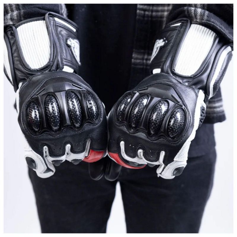 Guantes Punto Extremo Gp Racer Blanco M Blanco