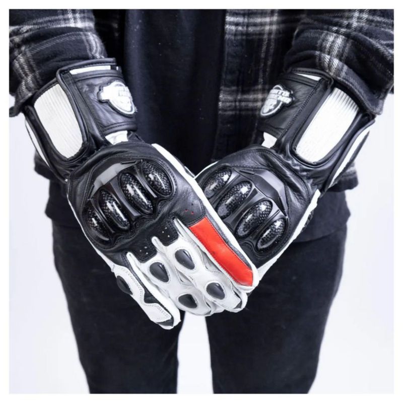 Guantes Punto Extremo Gp Racer Blanco M Blanco
