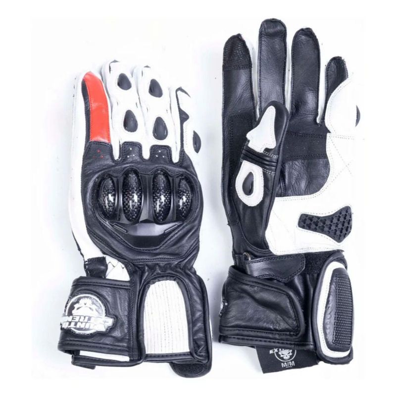 Guantes Punto Extremo Gp Racer Blanco M Blanco