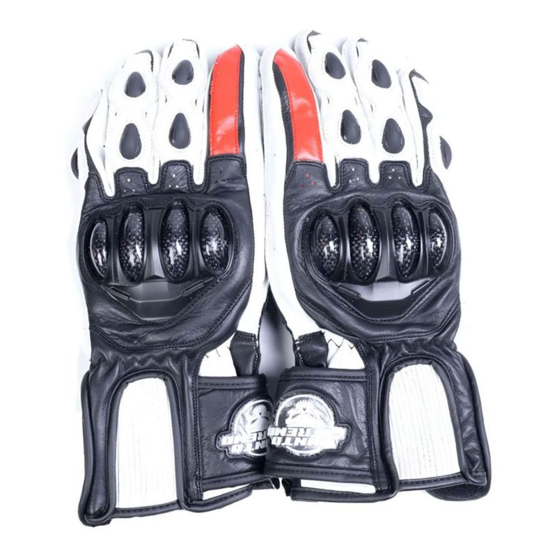 Guantes Punto Extremo Gp Racer Blanco M Blanco