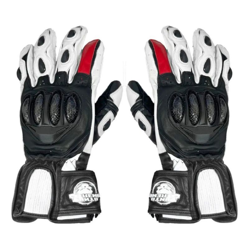 Guantes Punto Extremo Gp Racer Blanco M Blanco