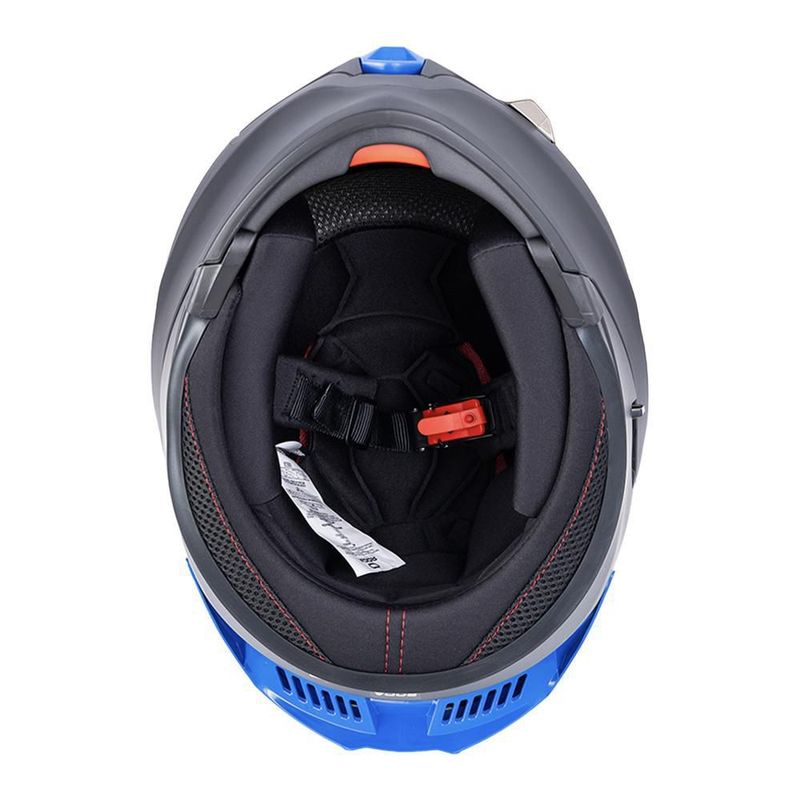 Casco roda rush negro mate mica azul aba M Multicolor