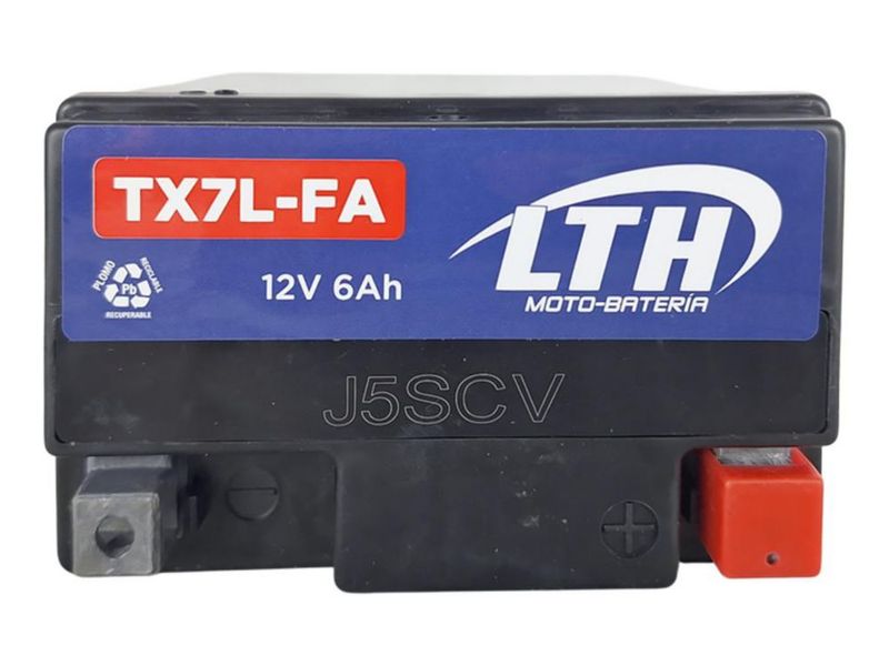Bateria Moto Agm Activada de Fabrica LTH 12v 6amp 85cca Modelo TX7L-FA