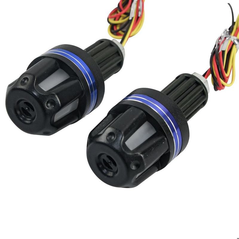 Contrapeso luz led direccional amarilla / blanca plastico azul set 12v