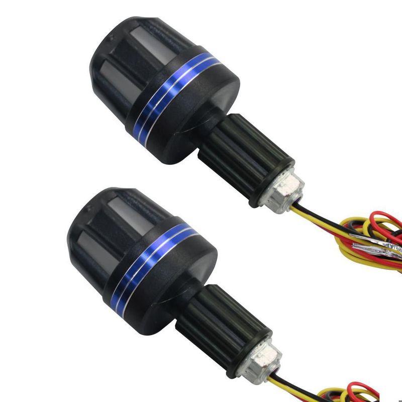 Contrapeso luz led direccional amarilla / blanca plastico azul set 12v