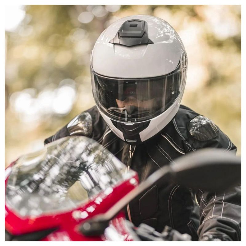 Casco Ilm 159 Blanco Modular Brillante S Blanco
