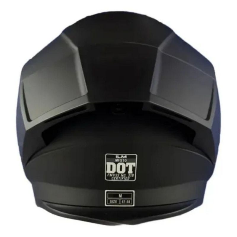 Casco Ilm Mf510 Negro Mate M Negro Mate