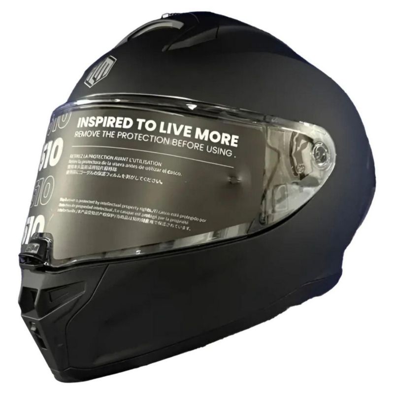 Casco Ilm Mf510 Negro Mate M Negro Mate