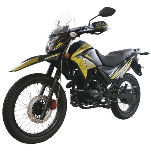 Motocicleta Dinamo Doble Propósito Scorpion 200cc NEGRO