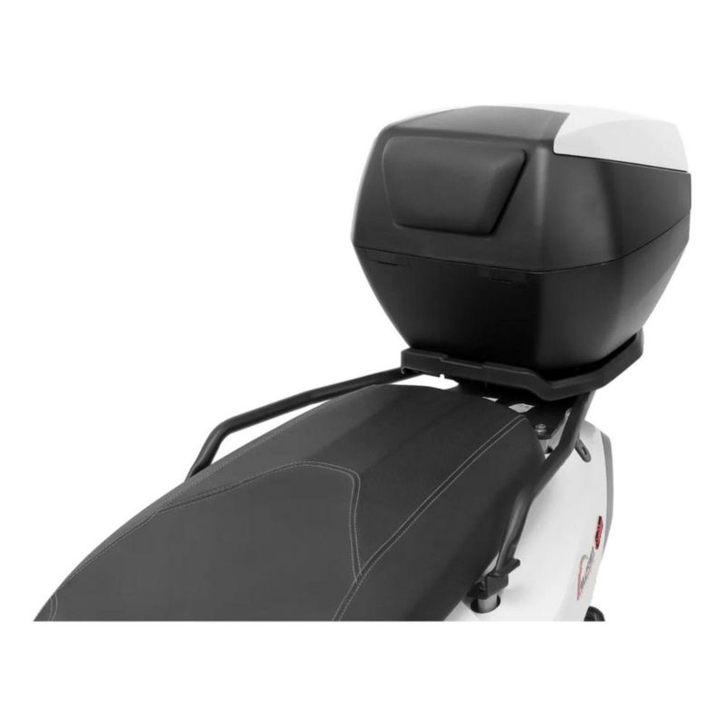 Baul Para Motos Furchtlos 35 Litros Shield Top Case S Luxe Blanco Rojo