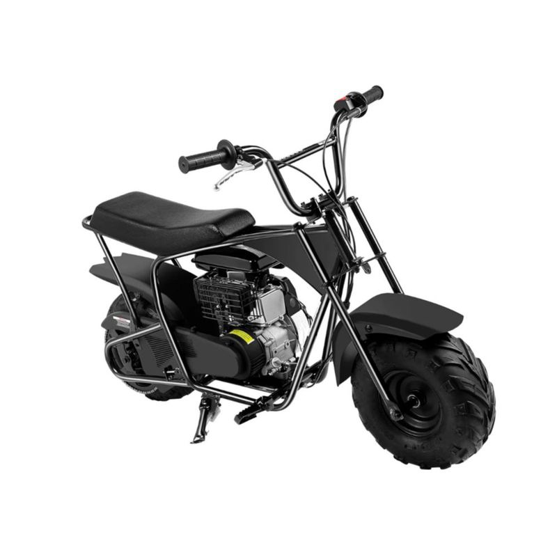 Mini Moto Cross 4 Tiempos Offroad Vanlig Freno De Disco Motor 105 Cc Transmisión Automática Todo Terreno Gasolina Neumáticos Baja Presión Negra