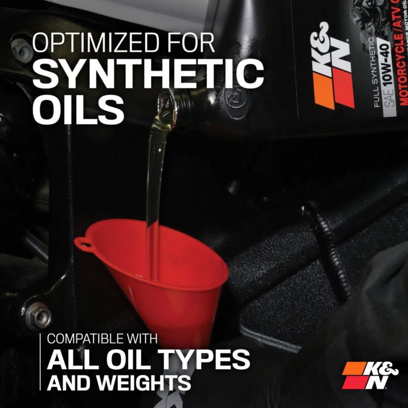 Filtro de aceite de motocicleta K&N High Performance para Kawasaki