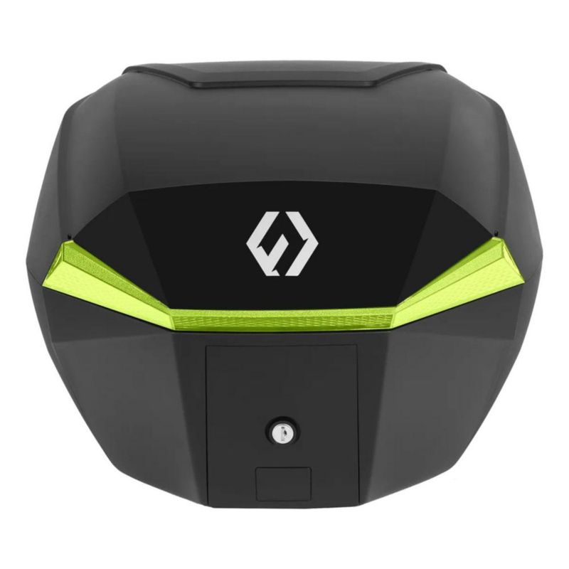 Baul Para Moto 35 Litros Furchtlos Shield Top Case S Negro Amarillo Rider One