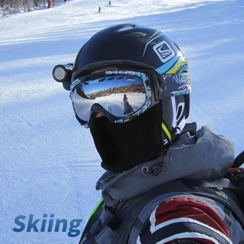 Balaclava YESLIFE paquete de 2 negra máscara de esquí con protección UV