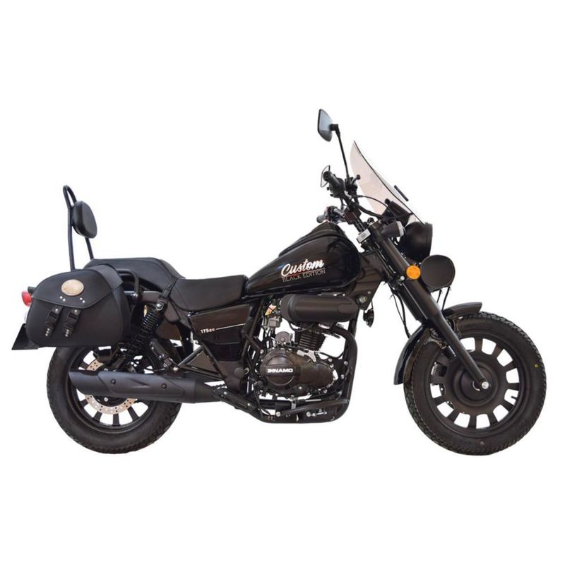 Motocicleta Dinamo Clásica Custom Black 175cc NEGRO
