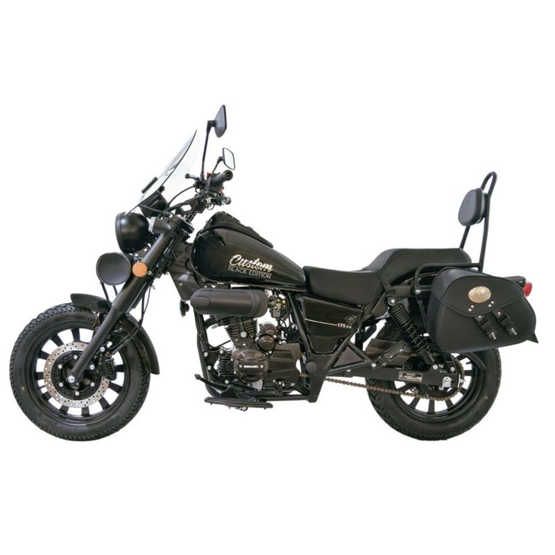Motocicleta Dinamo Clásica Custom Black 175cc NEGRO