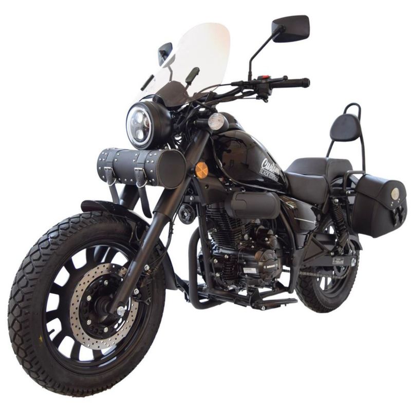 Motocicleta Dinamo Clásica Custom Black 175cc NEGRO