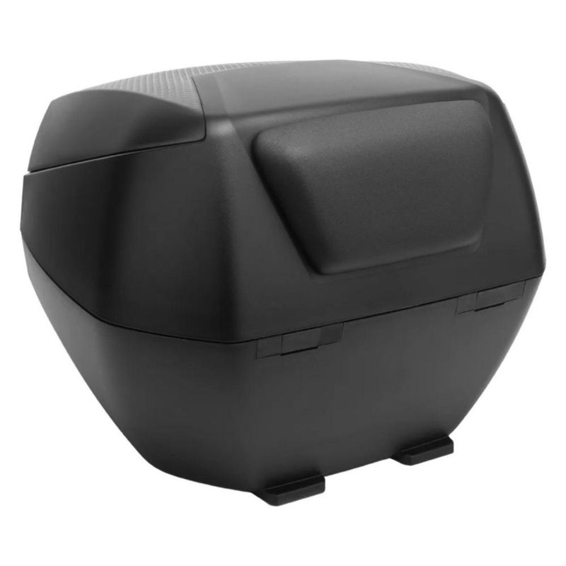 Baul Para Motos Furchtlos 35 Litros Shield Top Case S Luxe Negro Plata