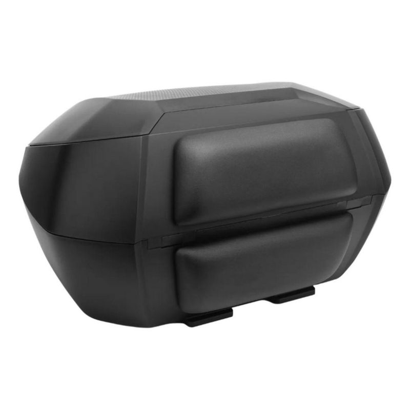 Baúl Top Case Para Motos Furchtlos Shield L 48 Litros Blanco Rojo Rider One