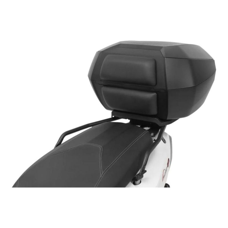 Baúl Top Case Para Motos Furchtlos Shield L 48 Litros Blanco Rojo Rider One