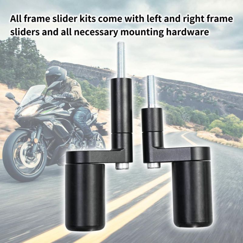 Protectores de Marco Vanshly No Cut Negro para Kawasaki Ninja 400